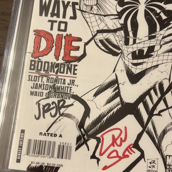 The Amazing Spider-Man #568 SS CBCS 9.6 Romita Jr. Sketch Variant Autographs