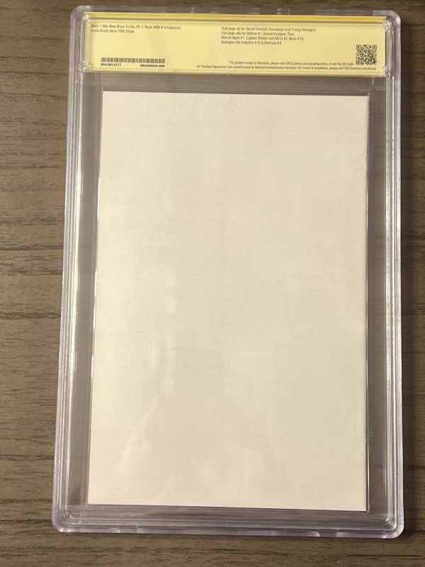 The Amazing Spider-Man #568 SS CBCS 9.6 Romita Jr. Sketch Variant Autographs