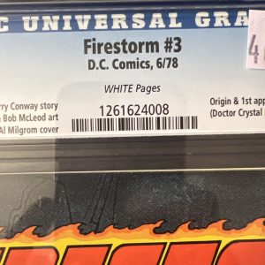 Firestorm #3 DC Comic Book 1978 Killer Frost CGC 9.6