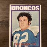 1972 Topps #106 Lyle Alzado Rookie Card Error Card Excellent Condition