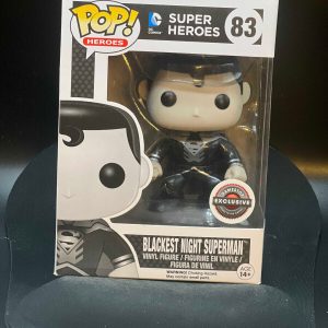 Funko POP Blackest Night Superman #83 Gamestop Exclusive Black White VAULTED