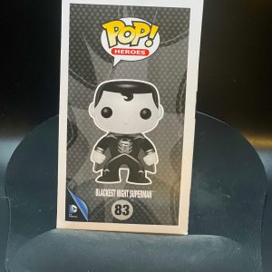 Funko POP Blackest Night Superman #83 Gamestop Exclusive Black White VAULTED