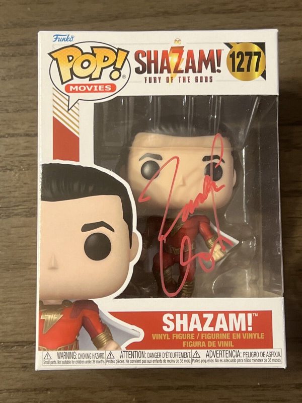 Zachary Levi Signed Auto Autograph Shazam! Funko Pop #1277 With COA