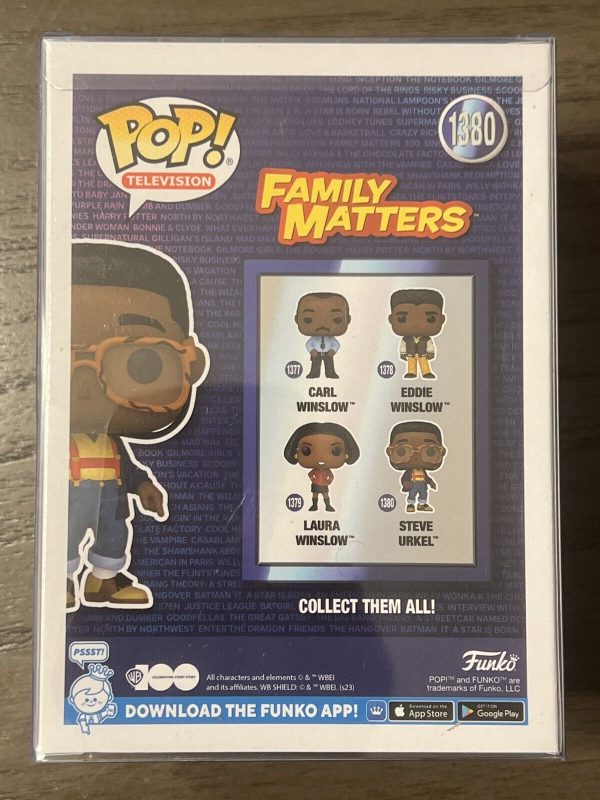 Funko POP! Family Matters Steve Urkel (Chase) Signed by Jaleel White - WITH COA