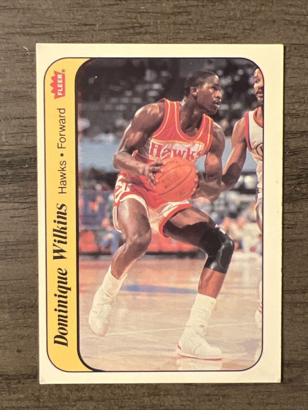 1986-87 Fleer Sticker # 11 Dominique Wilkins NM-MT SUPER CLEAN 🔥