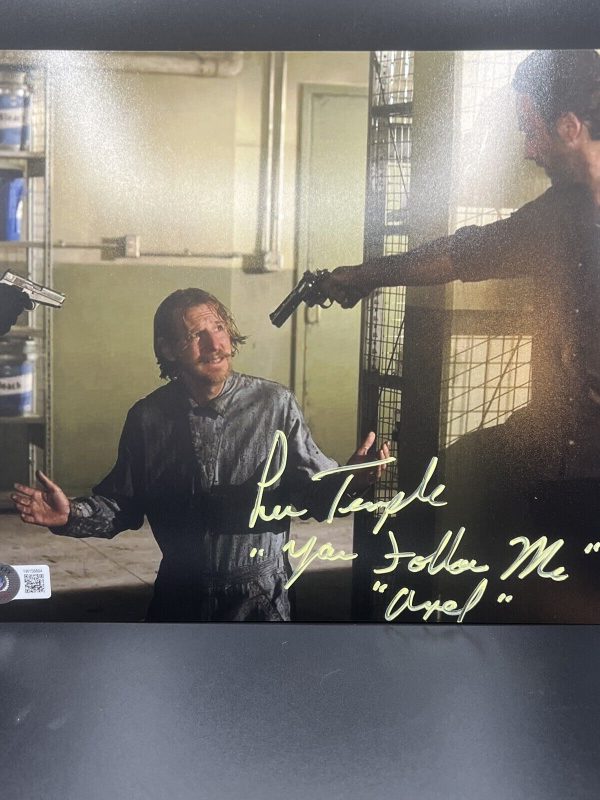 Lew Temple Signed & Inscribed The Walking Dead 8x10 Photo Beckett
