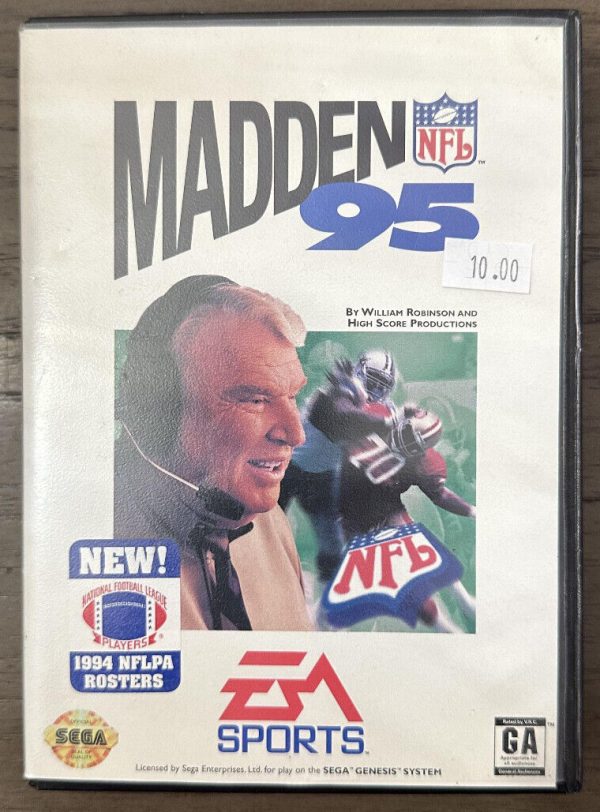 Madden NFL 95 for Sega Genesis Complete In Box! Fast Shipping