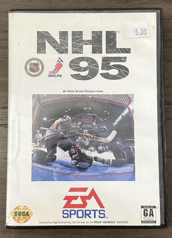 NHL 95 (Sega Genesis, 1994) w/ Case No Manual Fast Shipping!