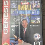 ESPN Baseball Tonight Sega Genesis Tested Video Game Ships Fast!