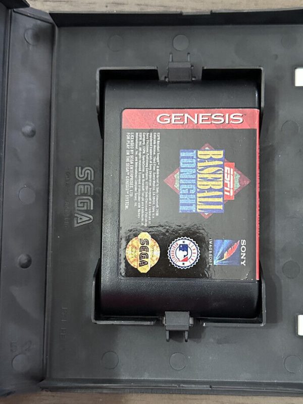 ESPN Baseball Tonight Sega Genesis Tested Video Game Ships Fast!
