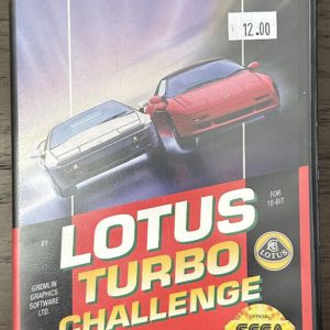 Lotus Turbo Challenge (SEGA Genesis, 1992) Cib Complete w/ Manual TESTED