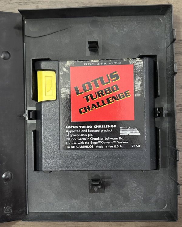 Lotus Turbo Challenge (SEGA Genesis, 1992) Cib Complete w/ Manual TESTED