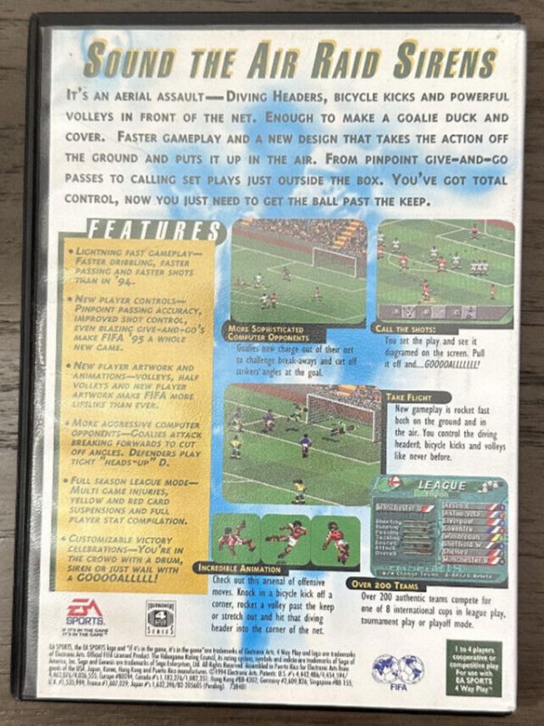 FIFA 95 Sega Genesis Complete w/ Manual CIB Ships Fast