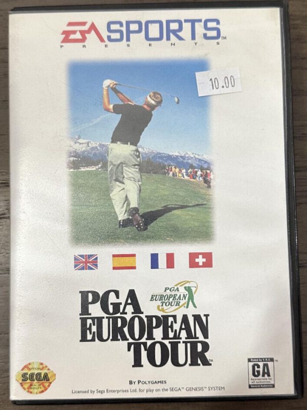 PGA European Tour Golf (Sega Genesis, 1994) CIB Complete in Box w/ Manual