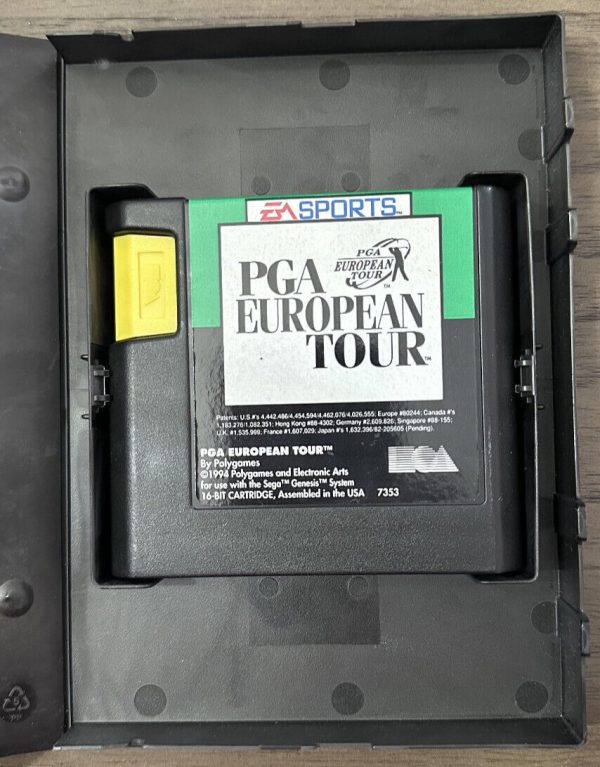 PGA European Tour Golf (Sega Genesis, 1994) CIB Complete in Box w/ Manual