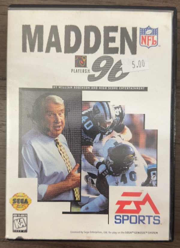 Madden NFL 96 (Sega Genesis, 1996) No Manual Excellent Shape