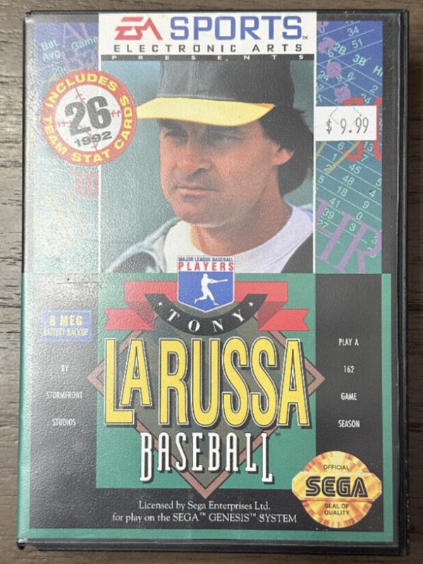 Tony LaRussa Baseball (Sega Genesis) *NEAR COMPLETE - NO CARDS - TESTED*