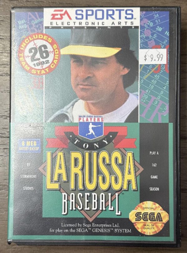 Tony LaRussa Baseball (Sega Genesis) *NEAR COMPLETE - NO CARDS - TESTED*