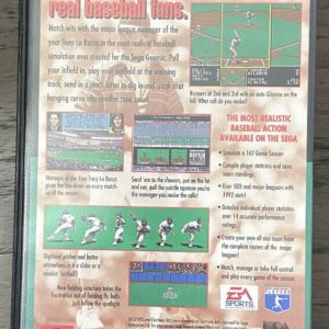 Tony LaRussa Baseball (Sega Genesis) *NEAR COMPLETE - NO CARDS - TESTED*