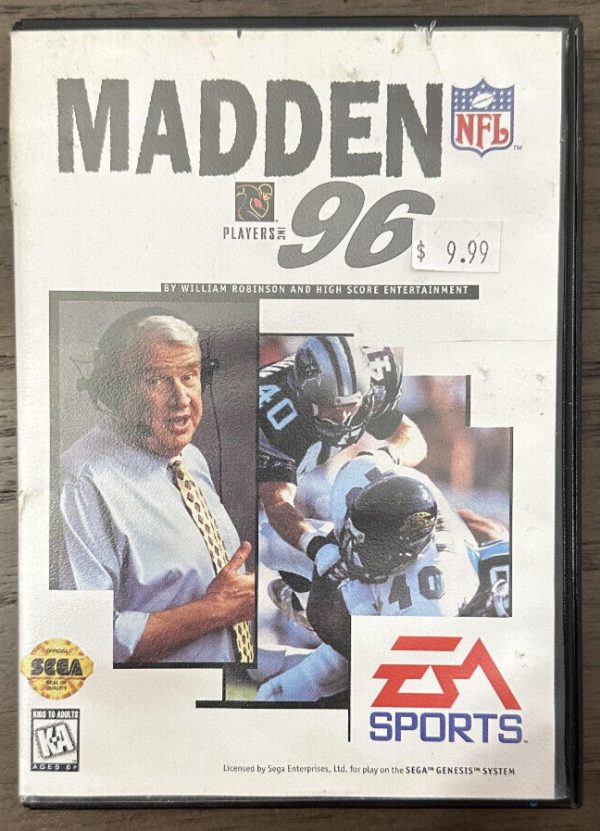 Madden NFL 96 (Sega Genesis, 1996) Complete CIB Excellent Shape