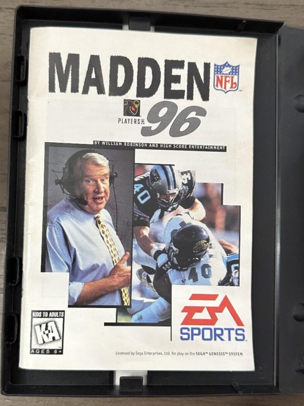 Madden NFL 96 (Sega Genesis, 1996) Complete CIB Excellent Shape