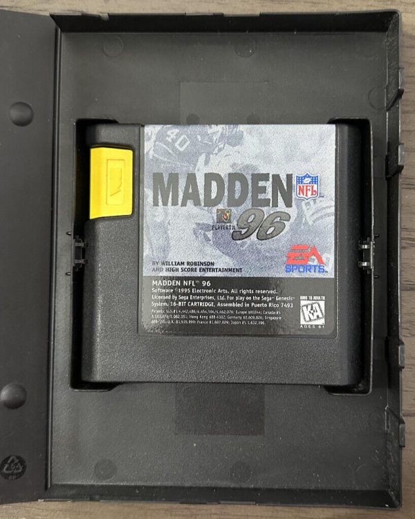 Madden NFL 96 (Sega Genesis, 1996) Complete CIB Excellent Shape