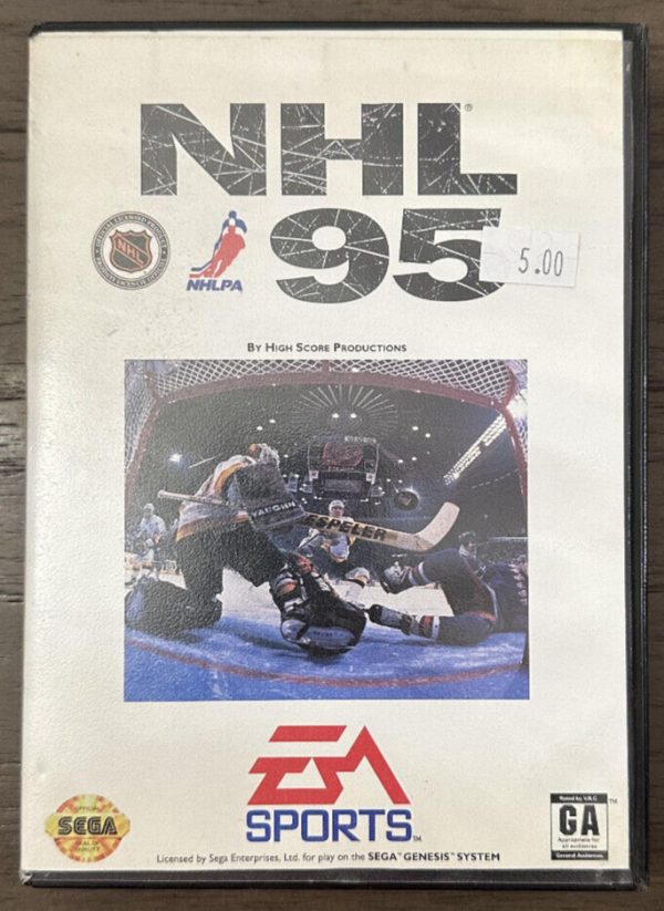 NHL 95 (Sega Genesis, 1994) w/ Case No Manual Fast Shipping!