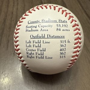 Milwaukee County Stadium Commemorative Rawlings Baseball 1953-1999 NICE!