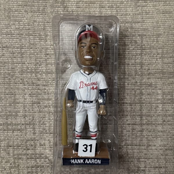HANK AARON BOBBLEHEAD 2013 BRAVES 44 New In Box Mint