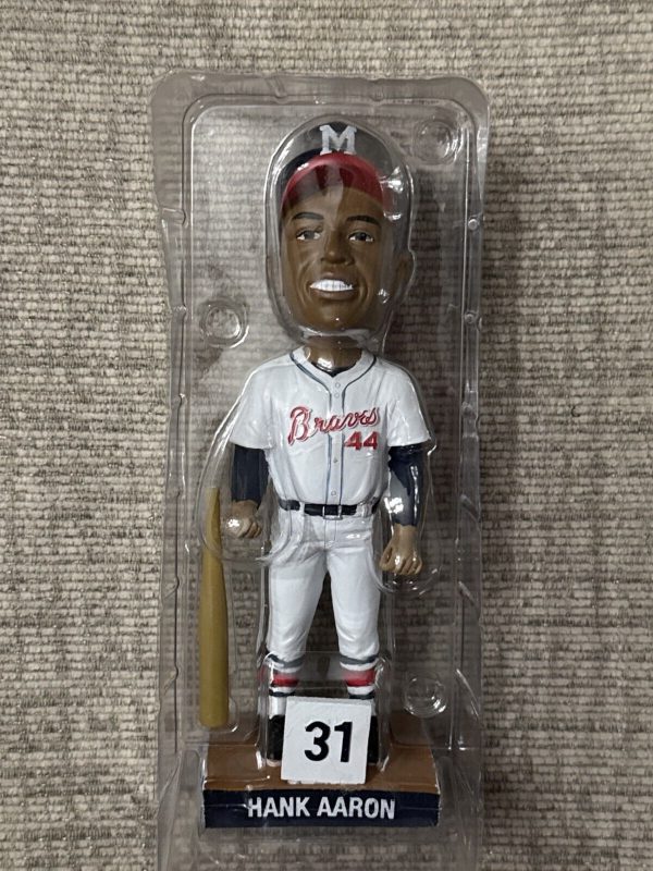 HANK AARON BOBBLEHEAD 2013 BRAVES 44 New In Box Mint