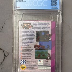 Primal Rage Sega Game Gear TIME WARNER Factory Sealed New CGC 9.2 A+ Graded