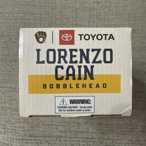 2021 *NIB* LORENZO CAIN BOBBLEHEAD 2019 Gold Glove SGA Milwaukee Brewers