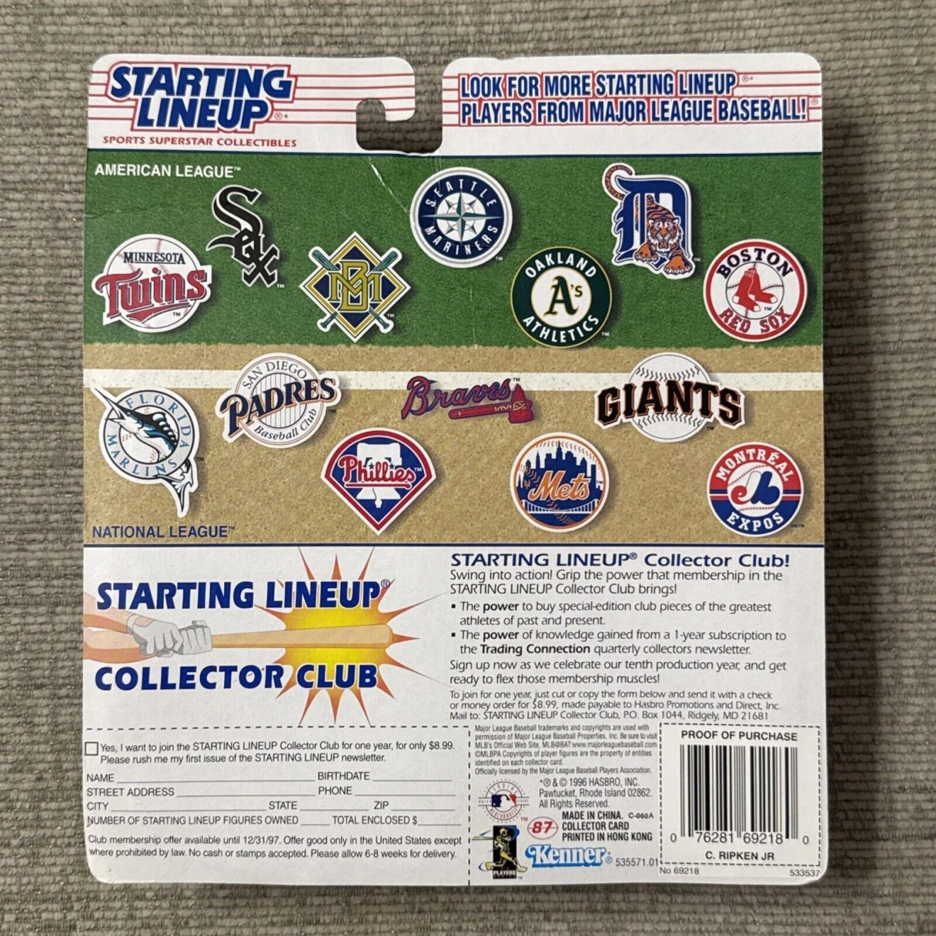 1997 MLB Baseball - Cal Ripken Jr - Orioles Starting Lineup Figure W/ Card *NIB*