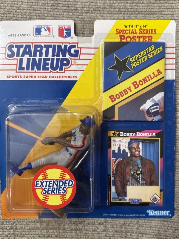 1992 Kenner Starting Lineup Baseball Bobby Bonilla Extended Series- NY Mets
