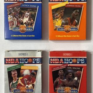 NBA Lot of 4 Hoops Series 1, 1990 CollectaBooks Boxes 1, 2, 3, & 4 New Sealed