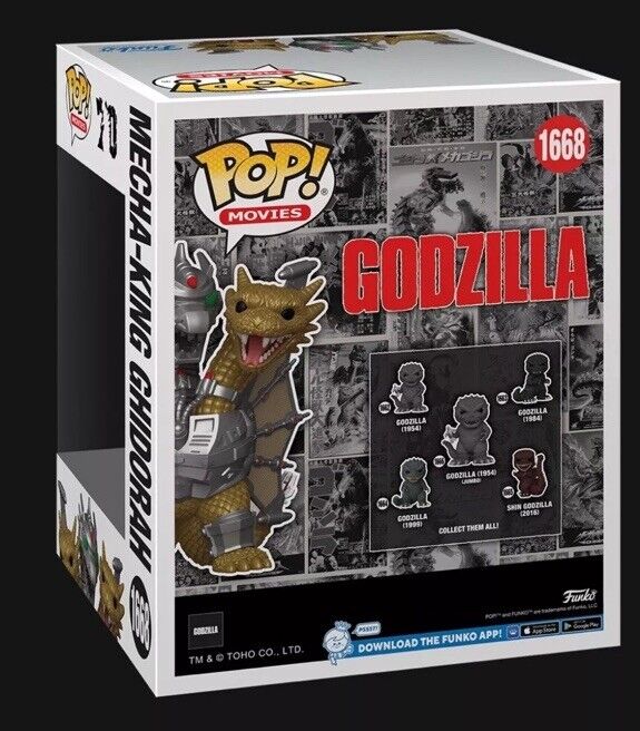 Funko Pop! Super: Godzilla Mecha-King Ghidorah #1668 NEW