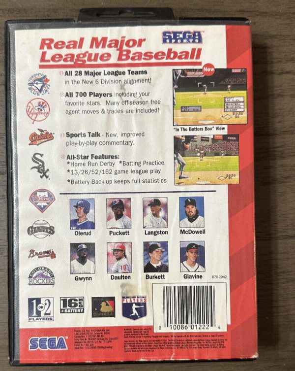 World Series Baseball (Sega Genesis, 1994) CIB