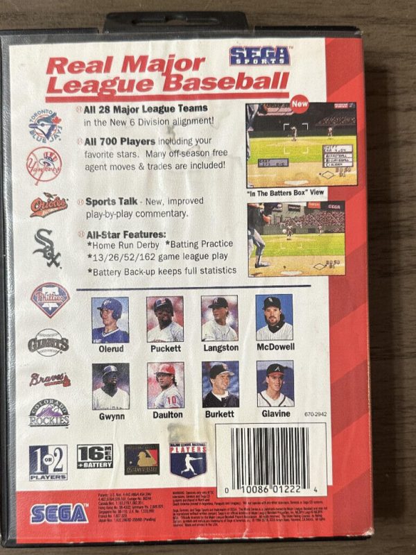 World Series Baseball (Sega Genesis, 1994) CIB
