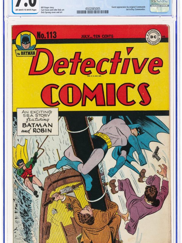 DETECTIVE COMICS #113 CGC 7.0 FVF SHARP COLORS STRONG 7.0 OW/W PGS