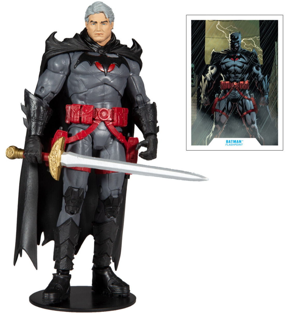 McFarlane Toys - DC Multiverse - Batman Unmasked- Flashpoint Thomas Wayne