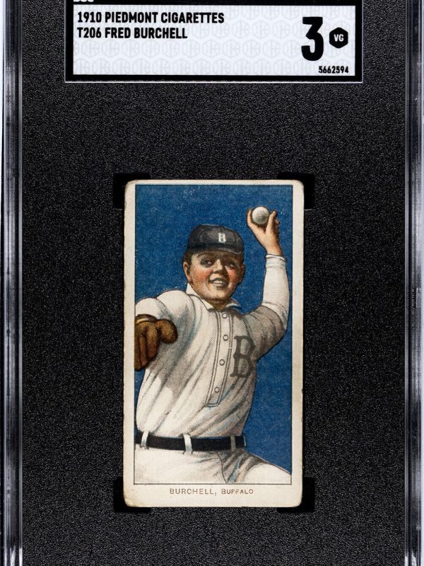 1910 T206 PIEDMONT - FRED BURCHELL - SGC 3 VG - NICE!