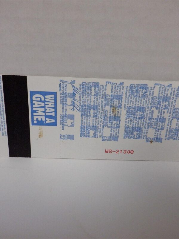 1997 WORLD SERIES Game 3 Full Ticket CLEVELAND INDIANS Jacobs Field MARLINS
