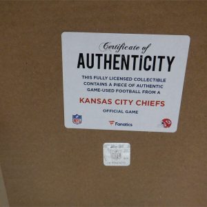 Patrick Mahomes Kansas City Chiefs Framed Photo Game Used Football FANATICS #/50