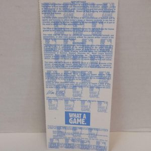 1997 World Series Ticket GAME 4 Florida Marlins At Cleveland Indians Full MINT