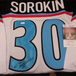 Ilya Sorokin autographed signed jersey autographed New York Islanders JSA COA