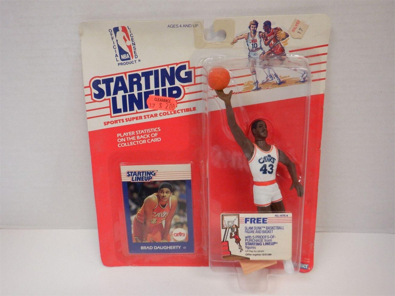 Kenner Starting Lineup - 1988 NBA Brad Daugherty - Cleveland Cavaliers