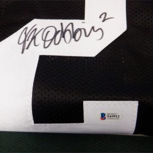 Autographed Signed JK DOBBINS #2 Ohio State Black College Jersey Beckett COA