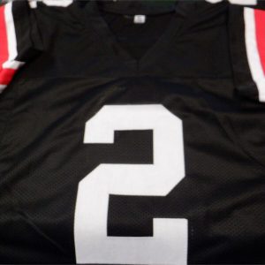 Autographed Signed JK DOBBINS #2 Ohio State Black College Jersey Beckett COA