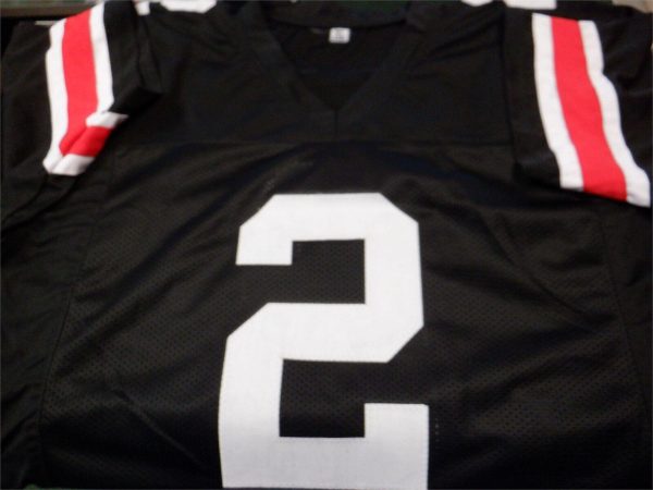 Autographed Signed JK DOBBINS #2 Ohio State Black College Jersey Beckett COA
