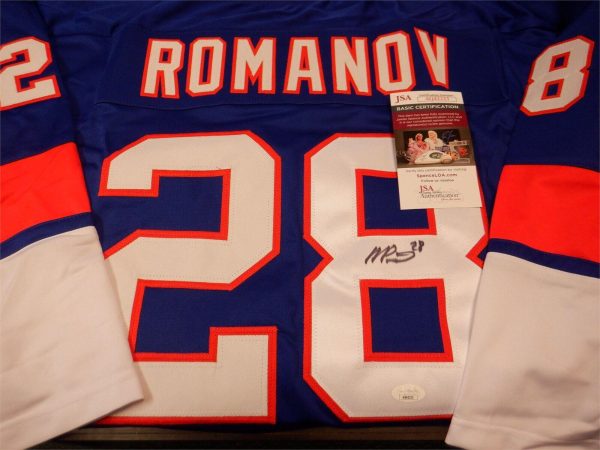 Alexander Romanov signed jersey autographed New York Islanders JSA COA